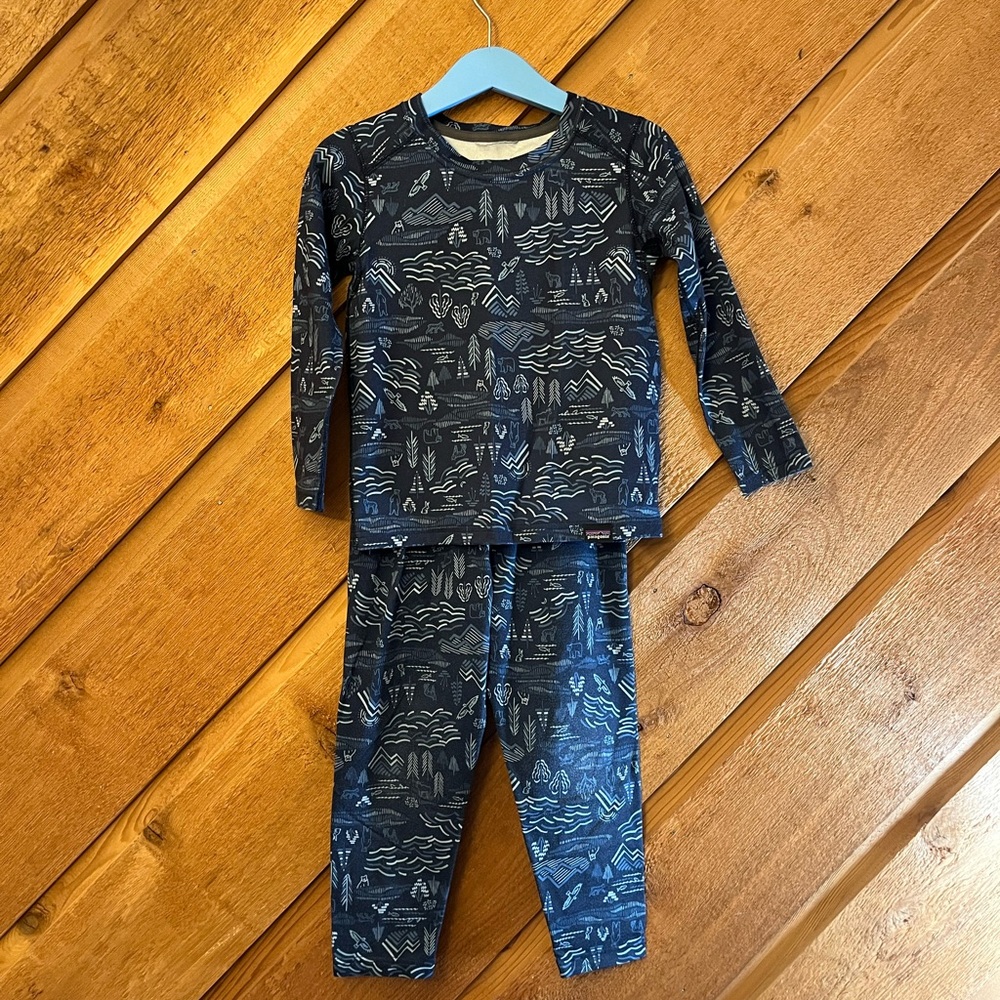 3T Patagonia Kids Base Layer Blue
